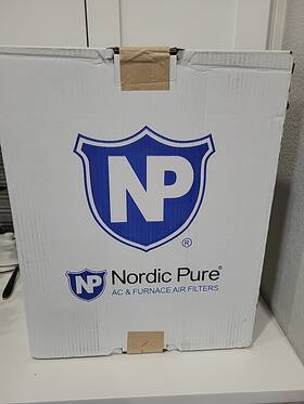 16x20x2pm12c-3 Nordic Pure 16x20x2 Furnace Air Filters Merv 12 Pleated 3 Pack New