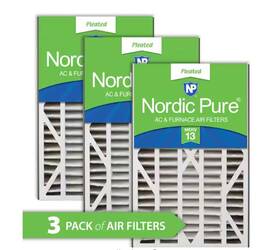 16x25x3abm10-3 Nordic Pure 16 Inch X 25 3 Air Bear Cub Replacement Merv 10 Filter 3-pack