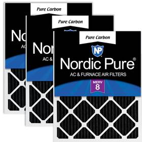18x24x1pcp-3 Nordic Pure 18x24x1 Actual Size 17 1/2 X 23 3/4 Carbon Pleated Odo