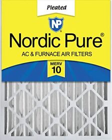 Nordic Pure 20x24x4 Merv 10 Pleated Ac Furnace Air Filter 1 Pack