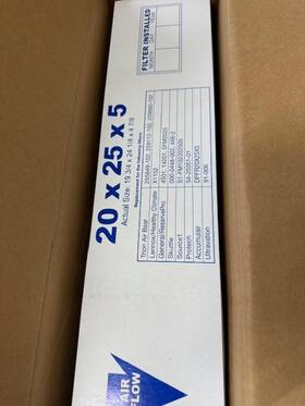 20x25x5abm13-1 Nordic Pure Air Bear 20x25x5 4 7/8 Replacement 266649-102 Merv 13 Filter 1 Pack