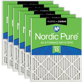 24x30x1m13 Nordic Pure C 24x30x1 23 1/2 X 29 3/4 Pleated Air Filters Merv 13 Plus Ca