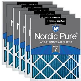 24x30x1m7 Nordic Pure C-6 24x30x1 23 1/2 X 29 3/4 Pleated Air Filters Merv 7 Plus Car