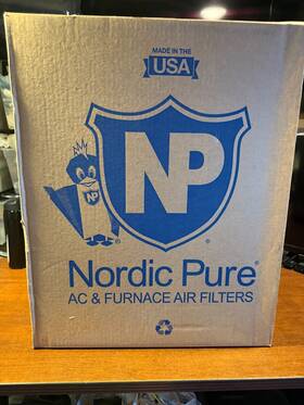 Nordic Pure 445044376347 14 Inch X 24 2 Allergen Pleated Merv 12 Air Filter 3-pack