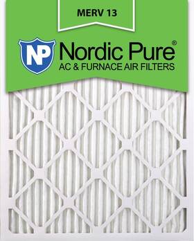 Nordic Pure 816387010439 12x24x1 11 1/2 X 23 3/4 Pleated Merv 13 Air Filters 6 Pack