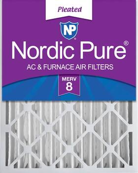Nordic Pure 816387013294 12x24x4 11 1/2 X 23 3/8 3 5/8 Pleated 8 Air Filter 1 Pack