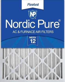 Nordic Pure 816387013461 16x24x4 15 3/8 X 23 3 5/8 Pleated Merv 12 Air Filter 1 Pack