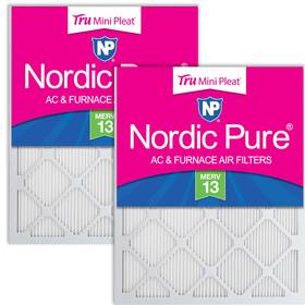 Nordic Pure 848224032052 10x20x1 Actual Size 9 1/2 X 19 3/4 Tru Mini Pleat Merv 13 Ac Furnace