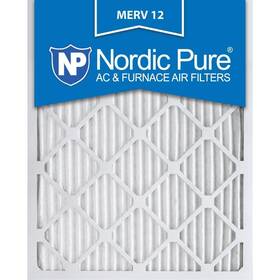 Nordic Pure 848224034117 16x25x1 15 1/2 X 24 3/4 Pleated 12 Air Filters 3 Pack
