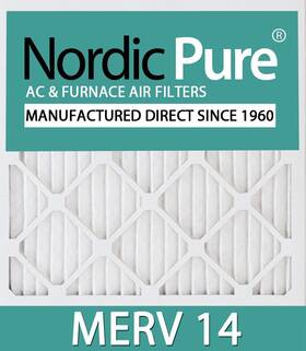 Nordic Pure 848224034889 14x20x2 13 1/2 X 19 1 3/4 Pleated 14 Air Filters 3 Pack
