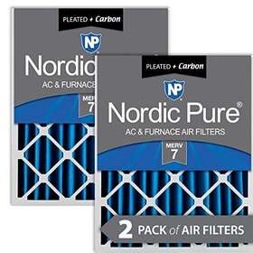 Nordic Pure 848224039648 20x24x4 19 3/8 X 23 3 5/8 Pleated Air Filters Merv 7 Plus