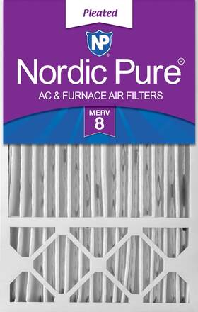 Nordic Pure 848224053446 16x25x5 15 3/4 X 24 4 3/8 Honeywell/lennox 8 Air Filter 1 Pack