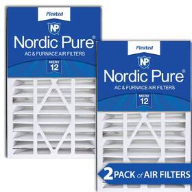 259112-105 Nordic Pure 848224076612 16x25x5 15 5/8 X 24 1/8 4 7/8 Air Bear 12 Filters 2 Pack