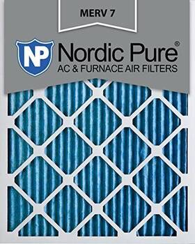 Nordic Pure 848224125303 12x24x1 11 1/2 X 23 3/4 Pleated Merv 7 Air Filters 2 Pack
