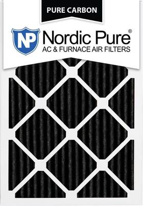 Nordic Pure 848224131731 10x20x1 9 1/2 X 19 3/4 Carbon Pleated Odor Reduction Furnace Air