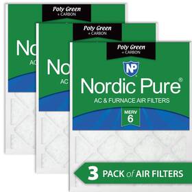 Nordic Pure 848224133933 14x20x1 13 1/2 X 19 3/4 Green Plus Carbon Eco-friendly Ac Furnac