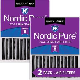 Nordic Pure 848224138761 16x20x5 Merv 8 Pleated Plus Carbon Honeywell Ac Furnace Air Filte