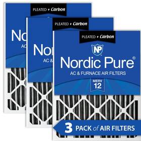 Nordic Pure 848224141792 20x30x2 19 3/4 X 29 1 Furnace Air Filters Merv 12 Pleat