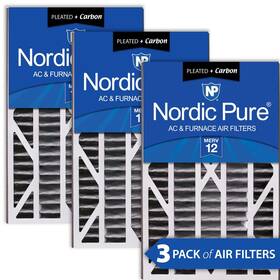 Nordic Pure 848224146599 16x25x3 Merv 12 Plus Carbon Trion Air Bear Cub Replacement Fi