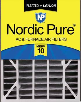 Nordic Pure 848224146766 20x25x5 19 3/4 X 24 1/4 4 7/8 Air Bear Ac Filter 10 Pleated Carbon 1 Pack