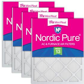 Nordic Pure 848224170105 10x24x1 Actual Size 9 1/2 X 23 3/4 Tru Mini Pleat Merv 13 A
