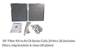921765 Nortek 18 Inch Filter Kit C8 Series Coils 24-36 Includes Filters And Brackets