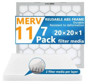 Olitair 797085803090 20x20x1 Merv 11 Air Filter Ac Furnace Reusable Abs Plastic
