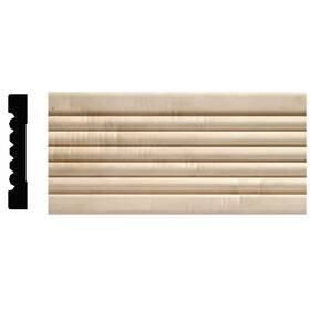 1753-4ftwhw Ornamental Mouldings 445025660663 .5 Inch D X 3 W 47.5 L Unfinished White Hardwood Casing Mou