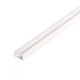 Outwater 3p1.27.02171 1/4 Inch D X 3/8 W 48 L White Uv Stabilized Rigid Pvc Plastic U-channel