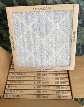 Pamlico Air 840100911536 14x14x1 Inch Filter Fiberglass 12 Pk. Hvac Furnace Ac Heat