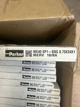 0444101491 Parker Mx40 Sp1 Filter 8.75x24x1 Merv 10/8a Standard Capacity New