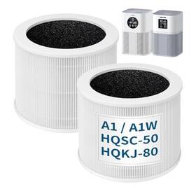 Hqzz-60 Payudal 2 Pack A1 A1w Air Puri-fier Filter Replacement For Vewior Hepa