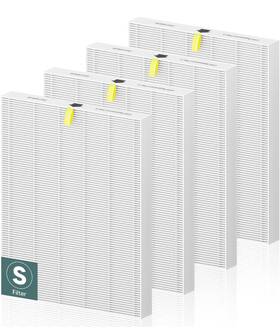 S1712-0096 Petox 4-pack Replacement C545 Filters For Air Purifiers Hepa Filter Allergen