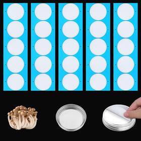 1001589 Peutier 50pcs Synthetic Filter Paper Stickers 84mm Diameter Adhesive Discs 0