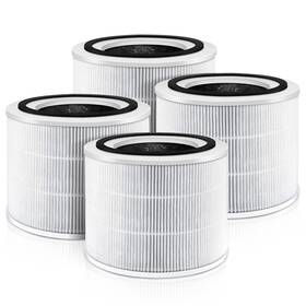 Pinrek 717181248090 4-pack True Hepa 14 Filter Replacement Compatible With Puro 240 Air P