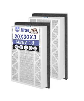 Popurure 712110698083 2 Pack 20x30x3 Merv 13 Replacement Filter Compatible With Zephyr Vgf Series