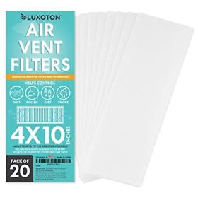 Premium Air Vent Filters For Home Pack Of 20 Pieces 4inch X 10inch Floor