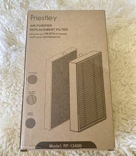 Rf-1240b Priestley 2-pack Air Purifier Replacement Filter New In Box
