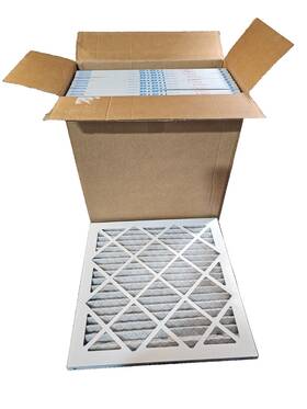 76935840 Pro-source Qty 12 20 X 1 Inch Pleated Air Filter Wire-backed Merv 8