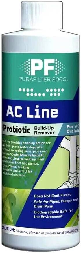Pfacl8 Purafilter 2000 Ac Line Probiotic Build-up Remover Drain Cleaner - 8 Oz