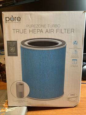 Pure Enrichment 680358030104 Purezone Turbo True Hepa Replacement Air Filter 4-stage