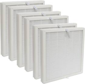 M-e300l-replace Pureburg Replacement Filter Compatible With Mooka E-300l Air Purifier 6-pack H13