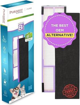 Ph4111 Purmed Filter Pet True Hepa 99.97% With Carbon Inch B Replacement Flt4825