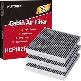 Cp182 Puroma 840064903714 3 Pack Cabin Air Filter With Activated Carbon Replacement For Cf11
