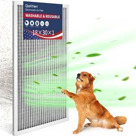 Qk-24-1830 Qokten 18x30x1 Electrostatic Air Filter Washable And Reusable Ac Furnace Filters Hva