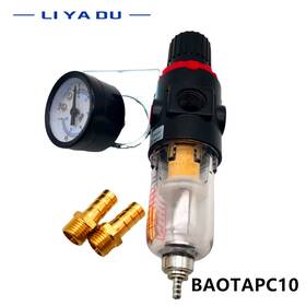 Afr-2000 Rapidroo-shop Afr2000 G1/4 Pneumatic Air Filter Regulator With Pressure Gauge/flow Control Val