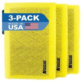 Rayair 840309811774 Supply Air Filter Pads 20 Inch X 40 3-pack Micropower Guard Cleaner Yellow