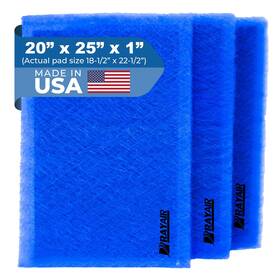Ms-202 Rayair Supply 725084366360 20x25 Replacement Filter Pads Compatible With Premierone Pureflo P6100