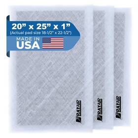 Rayair Supply 840309811002 20x25 Replacement Filter Pads Compatible With Solaceair Air Cle