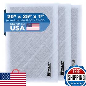 B019yre55a Rayair Supply 20x25 Replacement Filter Pads Compatible Dynamic Air Cleaner